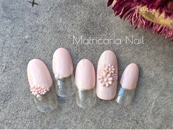 マトリカリア ネイルアンドビューティー(Matricaria)の写真/《ウォーターケア付＊定額デザイン￥8250》シンプルな中に上品な華やかさを＊日常に溶け込む大人ネイル多数