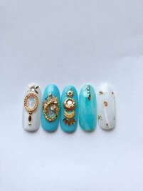 夏ネイル☆スタッズアート