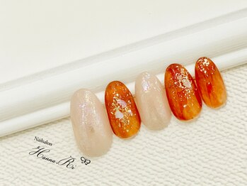 ネイルサロン ハンナ(Nail salon Hanna.Ri)/ピンク　べっ甲ネイル