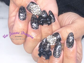 アン ジョーヌドラゴ/【自爪ネイル】リボンネイル