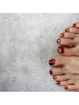 苑琳爪工(erin nail)/フットマグネットネイル