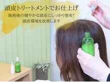 サロン ド エステティック ルチア 東京店/頭皮トリートメントでお仕上げ