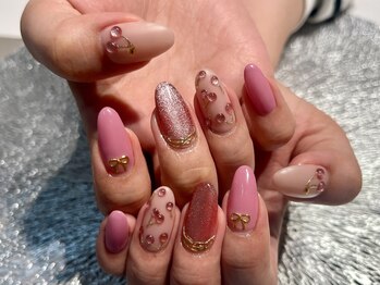 プロテア(protea)/マグネットチェリーネイル