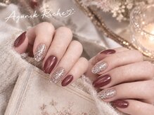 アグニークリッシェ(Agunik Riche)の雰囲気（深めカラーの水光マグネットネイル♪♪渋谷ネイル）