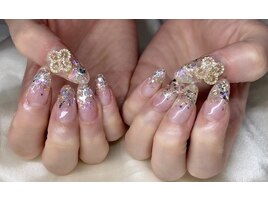 ワンホンネイル☆ラメグラ☆オフ