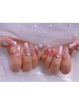 【スカルプ 長さだし専門】Pastel nail