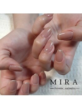 ラメラインネイル