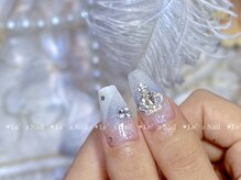 レアネイル 渋谷店(Le’a nail)/斜めフレンチ