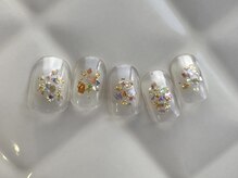 アイネイルズ 池袋店(I-nails)/ゴールドカラーシェル