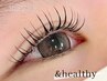 【全員】《＆healthy》　まつエクフラットラッシュ100本×まつげパーマ