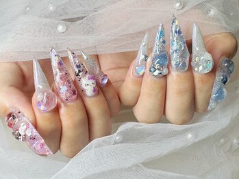 推しネイル/つけ放題/持ち込み