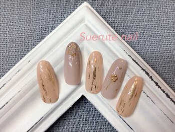 スエルテ ネイルサロン 北千住店/大人上品オフィスネイル ¥7000