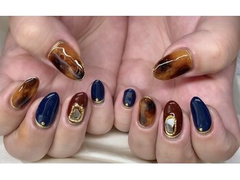 持ち込み★秋ネイル★べっ甲