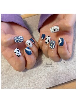 ぷっくり韓国ネイル【ブルー】