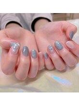 アイディールネイル(ideal nail)/ブルーニュアンスネイル