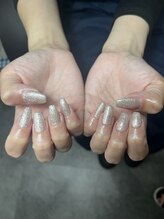 ブランシュネイル(BlancheNail)/上品ラメラメワンカラー