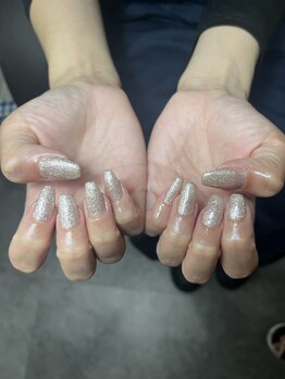 ブランシュネイル(BlancheNail)/上品ラメラメワンカラー