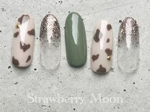サロンストロベリームーン(Salon Strawberry Moon)/アニマルネイル￥7980