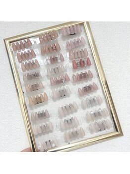 アンジェネイル(Ange nail)の写真/初めてネイルをする方でも安心♪何度でも同じ価格で通える定額コース有◎デザインサンプルを豊富にご用意！
