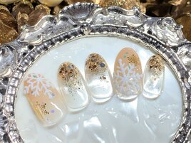 雪の結晶ネイル