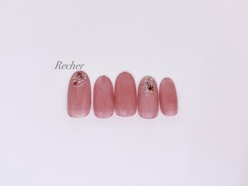 ネイルサロンリシェ 烏丸御池(Recher)/オフィス春ネイル
