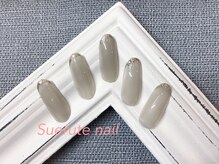 スエルテ ネイルサロン 北千住店/シンプルラメ&ワンカラー ¥7000