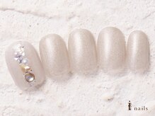 アイネイルズ 横浜WEST店(I-nails)/シンプルビジュー7480円