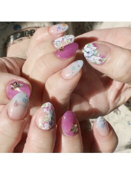 ネイル ビジュー(NAIL BIJOU)/フラワーネイル