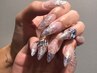 【HAND：長さ出し（Gel-X）】フレンチorカラーグラデーション　¥11000