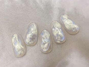 ラウレアネイル(Laule’a Nail)/【定額】天の川ネイル ブルー 星