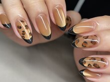 ルナ(LuNa)/マグフレンチ/レオパード柄/黒