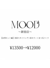 ムード 新宿店(MOOD)/眉毛カラー×まつ毛パーマ