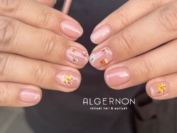 アルジャーノン リトリート(ALGERNON retreat)/押し花ネイル