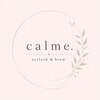 calme.eyelash&browのお店ロゴ