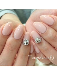 ＊シンプルベージュ×Vカット＊
