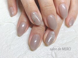 ワンポイント結晶 nail☆