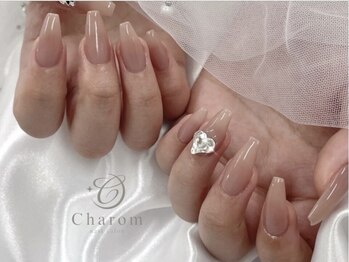 サフィアネイル 大阪駅前第3ビル(Safia nail)の写真/お任せ/似合わせdesignもOK◎ワンポイントパーツでシンプルだけど友達と差がつく◆可愛さが溢れ出す♪