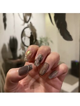 ネイルスペース ジェイズ ピンキー(NAIL SPACE J's PINKY)/ブラウンニュアンス
