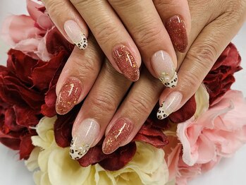 ダブルネイル(Double Nail)/【ほり】DC☆37綺麗めレオパード