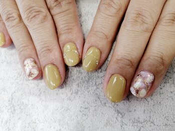 フラワーデザインネイル