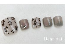 ディア ネイル(Dear nail)/豹フット（グレー）