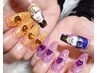 スカルプに痛ネイル1本20980円 （Acryl nails&anime hand paint）