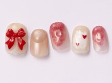 アイ ネイルズ 天神店(I nails)/ニュアンスレッド　￥8300
