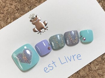 エストリブレ(estLivre)/ホログラフィックハートフット