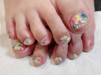 アンジュネイル(Angenail)/キラキラシェルネイル