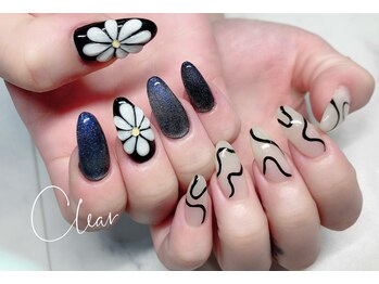 クリア(Clear)/トレンドぷっくりフラワー