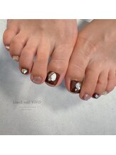 リアンスネイル ヴィヴィッド 岡山店(LianS nail ViViD)/フットオリジナル+アート