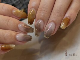 秋色グラデーションブラウン