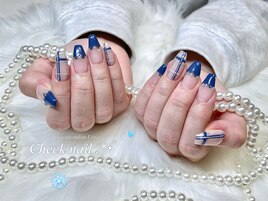 ＊ チェックネイル ＊