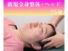 半個室【人気No.１】 首・肩こりにおススメ◎全身整体+ヘッド 75分￥10,500→
